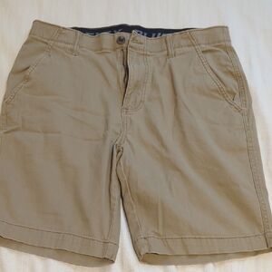 Plugg Men's Khaki Flat Front Shorts